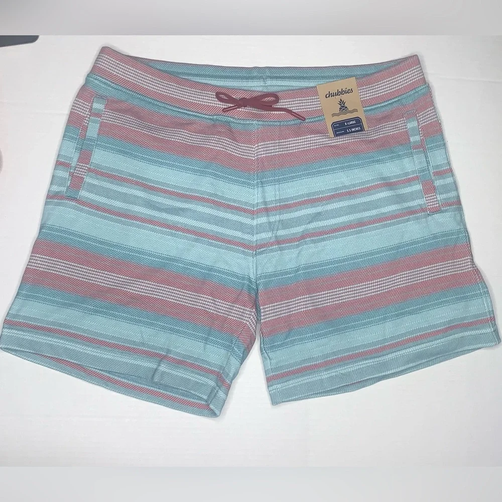 Chubbies The Stripes Hype Lined Lounge Shorts. XL. 5.5